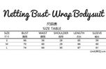 Netting Bust-Wrap Bodysuit