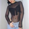 Netting Bust-Wrap Bodysuit