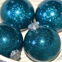 Glitter Christmas Balls - Large