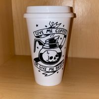 Give me Coffee or Give me Death To-go cup