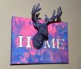 Home Canvas with 3D Deer Head