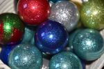 Glitter Christmas Balls - Medium