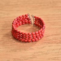 Red Beaded Bracelet