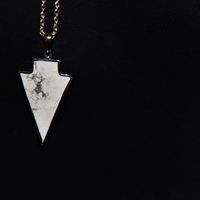White Arrowhead Necklace