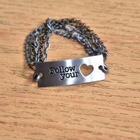 Follow your Heart Chain Bracelet