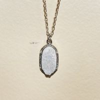 White Gemstone Necklace