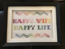 Happy Wife Happy Life cross stitch 