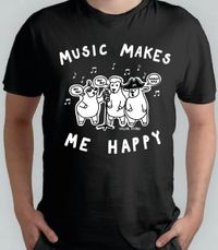 Music Makes Me Happy T Shirt - new stock in soon