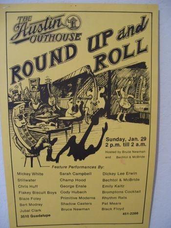 Austin Outhouse Round Up and Roll poster
