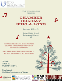 Chamber Holiday Sing-A-Long (student/senior tickets)