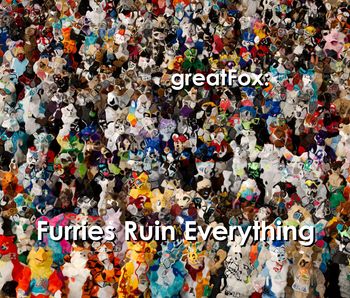Art from "Furries Ruin Everything"
