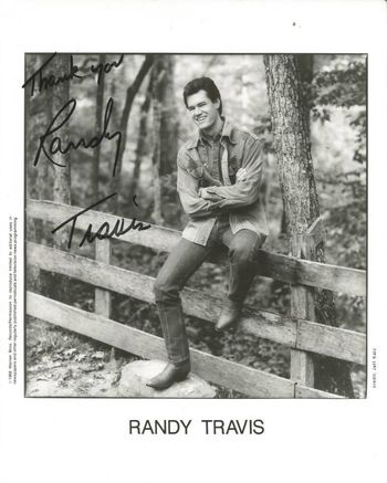 Met Randy Travis in a Pawn Shop in Nashville 1987
