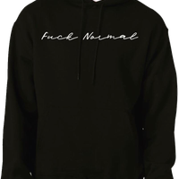 The Classic: “Fuck Normal." Black Unisex Champion Hoodie