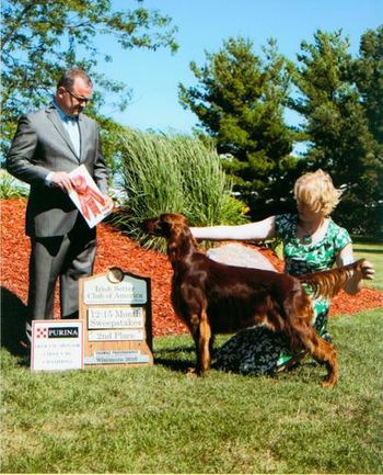 Shown taking a second in the 12-15 class at the National.
