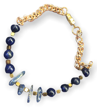 Lapis Lazuli & Gold-tone chain
