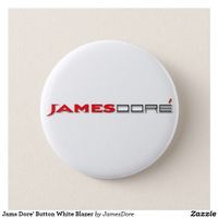 James Dore' Button White Blazer Button 