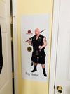 24" Mini Personal "SARGE" 3D ROCKSTAR vinyl wall cling