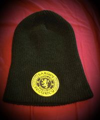 SARGE SECURITY knit beanie w/emboidered patch