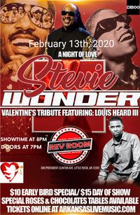 The STEVIE WONDER Valentine's Tribute featuring Louis Heard III