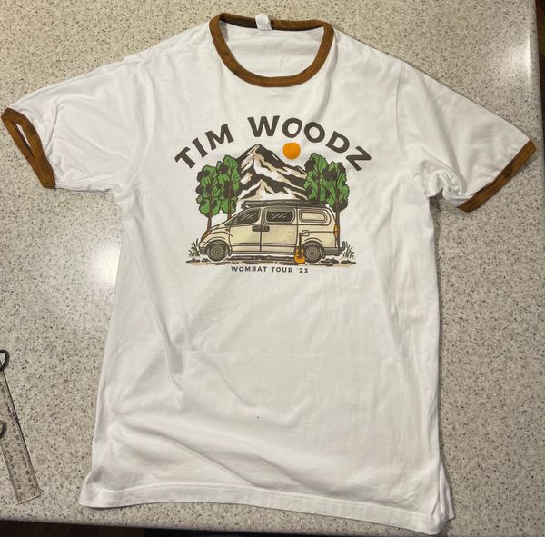T Shirt Smokey Brown Rib - Please email me your size 