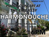 Harmonouche Trio @ Porch Concert at the Embassy