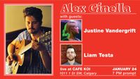 Alex Ginella live at Cafe Koi with guests; Justine Vandergrift, and Liam Testa 