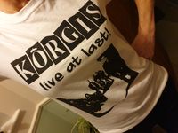 Korgis 'Live at Last' T-shirt