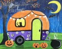 Halloween Camper Canvas