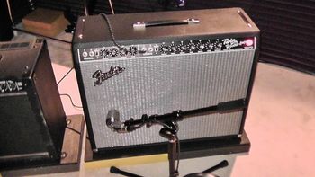 The Fender Twin '65 reissue that Paul, the studio owner and engineer, had me play through.
