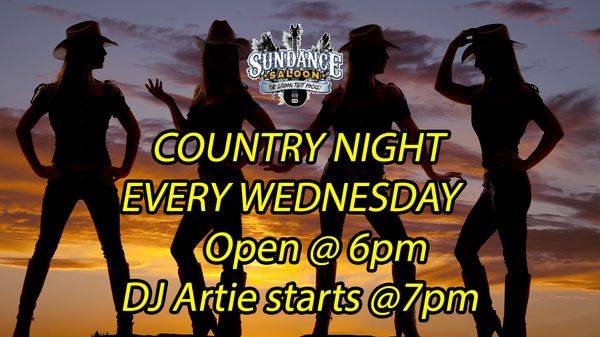 COUNTRY WEDNESDAYS LEARN TO LINE DANCE 6PM 11PM Sundance