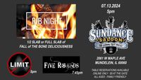 RIB NIGHT! - ACOUSTIC JUKEBOX & FIVE ROUNDS ROCKS BANDS! - OUTDOOR STAGE
