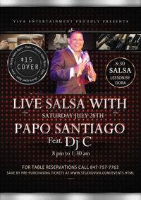 LIVE SALSA MUSIC w PAPO SANTIAGO