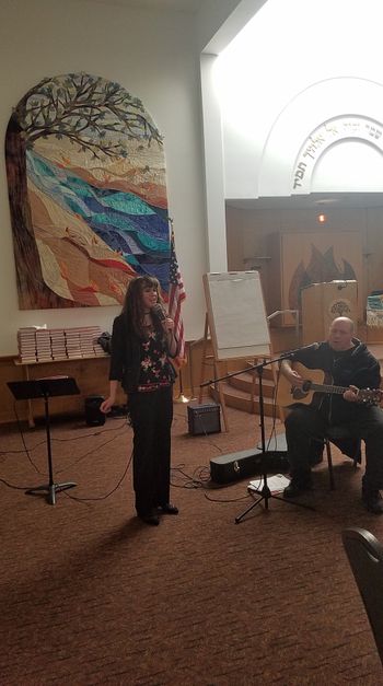 Performing at the Glen Rock JCC as part of the 'Mitch & Lara' Vocal & Guitar duo, March 15, 2018
