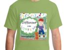 'Different Like Confetti' Boys Kiwi Green T-Shirt