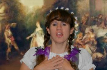 Performing the role of Zerlina in the concert version of Mozart's "Don Giovanni", September 2014
