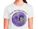 'Know That You're Worth It' Adult + Teen White T-Shirt