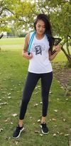 Women's White Muscle Tank