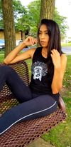 Women's Black Muscle Tank