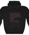 D.L.O.D. Heavy Metal Hoodie - with secret message on back (unisex) 