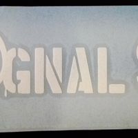 Signal 99 Logo text 2 x 5.5 inches - White