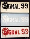 Sticker Pack - Sig99 text Logo 2 x 5.5 inches