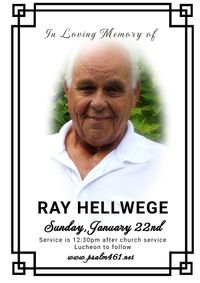 Memorial Service for Ray Hellwege