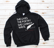 SHE LIVES THE POETRY Hoodie