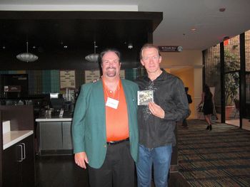 D.C. Hathaway & guitar guru Billy McLaughlin before their performance in Pasadena
