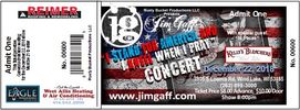 Advance Discount Ticket- Jim Gaff- "I Stand For America and I Kneel When I Pray" Concert and Release Party 