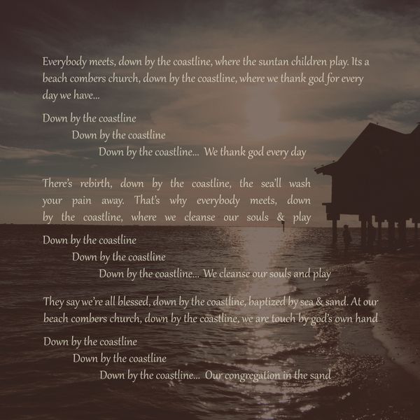 Digital image - Down by the Coastline lyrics