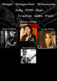 Singer-Songwriter Showcase featuring Adam Hooks, Lexy Pettis, Matt Kollock, and David Bridwell (host)