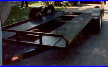 7,000# Cap. 7'x16' Standard Car Trailer w/ 3' Dove tail.
