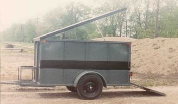 3,500# Cap. 5x10 Theft-proof Equipment trailer. Heavy Metal Sides, Lid and Ramp.
