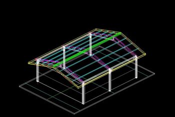 DESIGN - ENG. CERTIFY - DETAIL - FABRICATE - INSTALL 3D Assembly Drawing of Park Shelter design for City Parks

